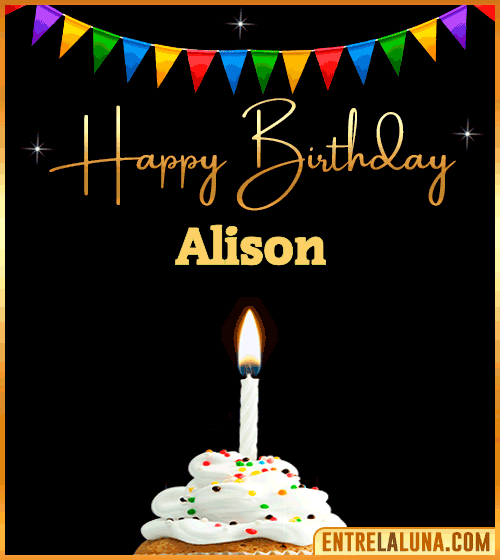 GiF Happy Birthday Alison